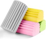 -Pack Damp Clean Duster Sponge,Reusable Magic Dusting Sponge Brush for Cleaning Blinds, Glass, Baseboards,Vents,Railings,Mirrors,Window Track Grooves and Faucets
