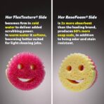 Sponges - Dish Scrubber + Non-Scratch Cleaning Sponges Kitchen, Bathroom + Multi-Surface Safe - Dual-Sided Dish Sponges for Scrubbing - Online Exclusive (3 Count) - Image 2