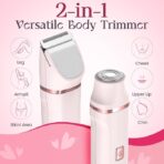 Trimmer for Women - Painless Electric Razors for Silk Skin,Cordless Body Shaver for Trip,Replaceable Lady Facial Razor - Image 3