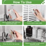 -Pack Damp Clean Duster Sponge,Reusable Magic Dusting Sponge Brush for Cleaning Blinds, Glass, Baseboards,Vents,Railings,Mirrors,Window Track Grooves and Faucets - Image 2