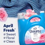 Fabric Softener Liquid, April Fresh Scent, 140 fl oz, 190 Loads, HE Compatible, Downy Fabric Softener, Liquid Fabric Softener, Laundry - Image 3